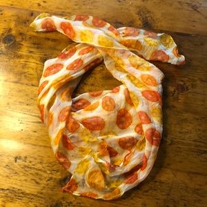 Vintage sheer scarf 🍊🍋🍊